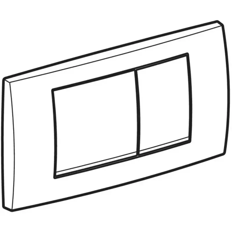 Casa si Gradina - Sanitare - Obiecte sanitare - Accesorii vase de toaleta - Clapeta de actionare Geberit Twinline30 crom lucios - mat - Infinity.ro