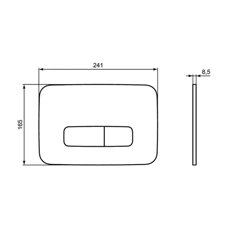 Casa si Gradina - Sanitare - Obiecte sanitare - Accesorii vase de toaleta - Clapeta de actionare Ideal Standard ProSys Oleas M3 crom lucios - Infinity.ro