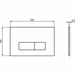 Casa si Gradina - Sanitare - Obiecte sanitare - Accesorii vase de toaleta - Clapeta de actionare Ideal Standard Prosys Oleas M2 alb - Infinity.ro