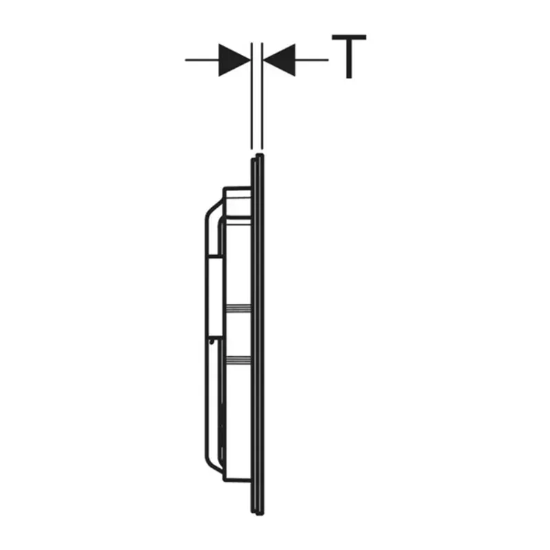 Casa si Gradina - Sanitare - Obiecte sanitare - Accesorii vase de toaleta - Clapeta de actionare Geberit Sigma40 Slim rosu-auriu finisaj periat - Infinity.ro