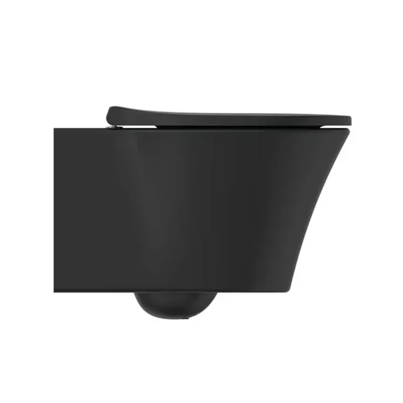 Casa si Gradina - Sanitare - Obiecte sanitare - Accesorii vase de toaleta - Capac wc slim softclose Ideal Standard Connect Air negru mat - Infinity.ro