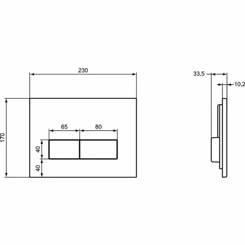 Casa si Gradina - Sanitare - Obiecte sanitare - Accesorii vase de toaleta - Clapeta de actionare dubla comanda Ideal Standard alb - Infinity.ro