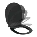 Casa si Gradina - Sanitare - Obiecte sanitare - Accesorii vase de toaleta - Capac wc slim softclose Ideal Standard Connect Air negru mat - Infinity.ro