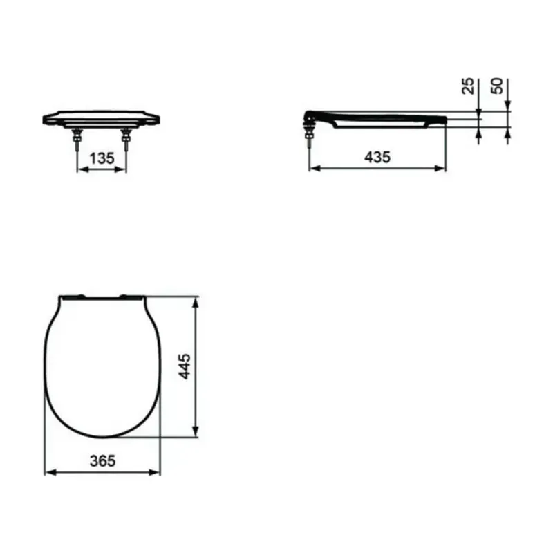 Casa si Gradina - Sanitare - Obiecte sanitare - Accesorii vase de toaleta - Capac wc slim softclose Ideal Standard Connect Air negru mat - Infinity.ro