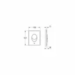 Casa si Gradina - Sanitare - Obiecte sanitare - Accesorii vase de toaleta - Clapeta de actionare Grohe Skate Air alb - Infinity.ro