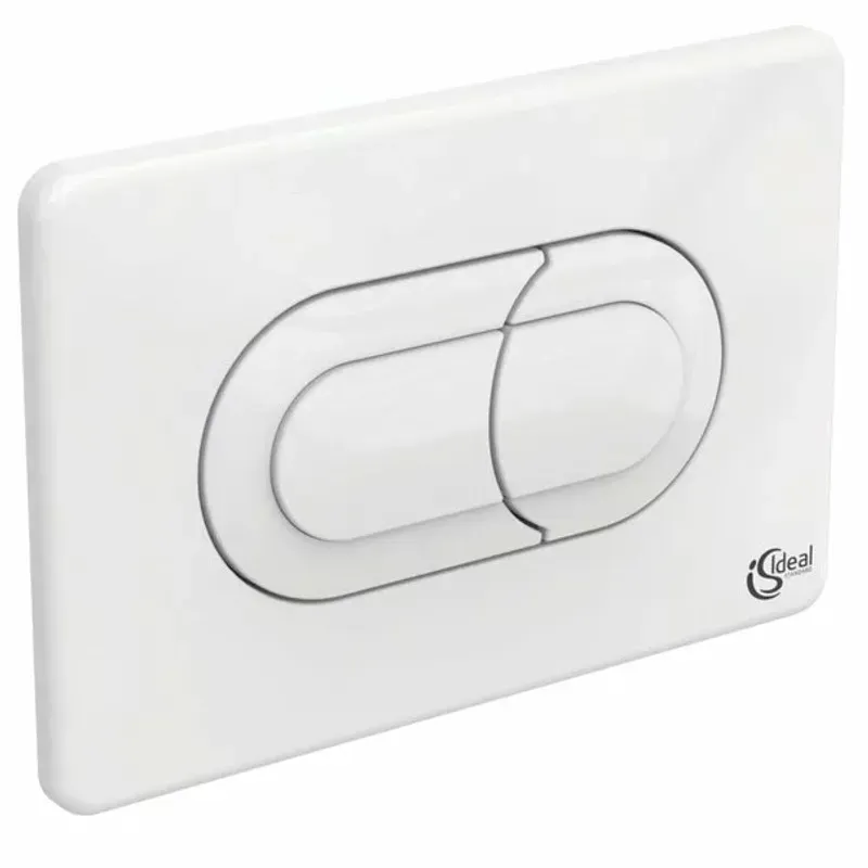 Casa si Gradina - Sanitare - Obiecte sanitare - Accesorii vase de toaleta - Clapeta de actionare dubla comanda Ideal Standard Solea P1 alb actionare pneumatica - Infinity.ro