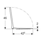 Casa si Gradina - Sanitare - Obiecte sanitare - Accesorii vase de toaleta - Capac wc softclose Geberit Smyle Square slim - Infinity.ro