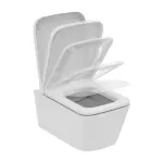 Casa si Gradina - Sanitare - Obiecte sanitare - Accesorii vase de toaleta - Capac WC Ideal Standard Atelier Blend Cube softclose alb lucios - Infinity.ro