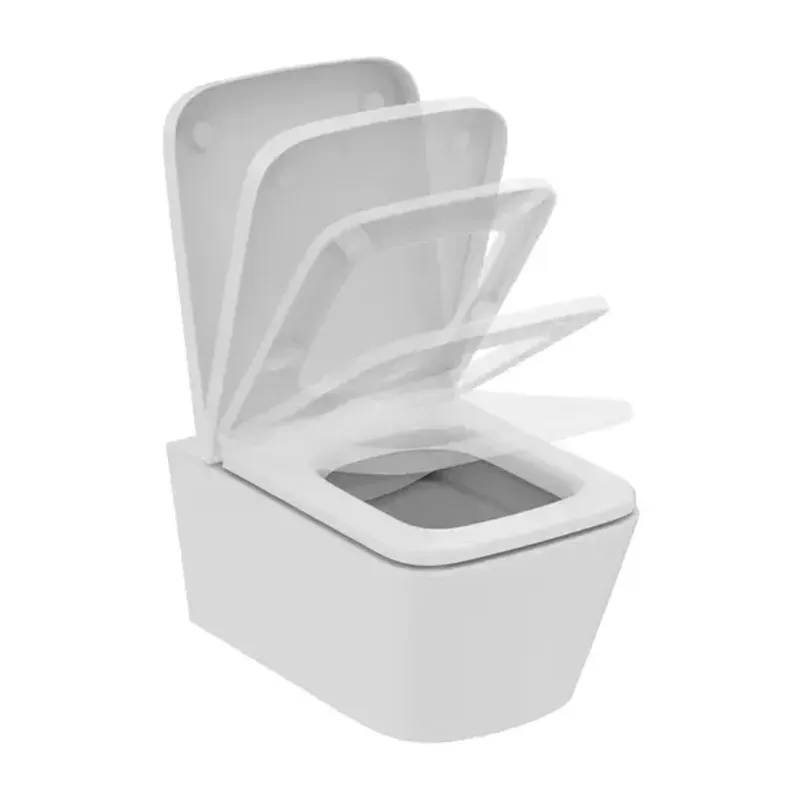 Casa si Gradina - Sanitare - Obiecte sanitare - Accesorii vase de toaleta - Capac WC Ideal Standard Atelier Blend Cube softclose alb lucios - Infinity.ro
