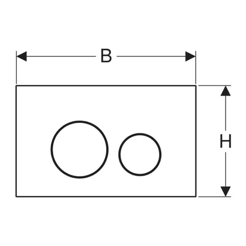 Casa si Gradina - Sanitare - Obiecte sanitare - Accesorii vase de toaleta - Clapeta de actionare Geberit Sigma40 Slim alb finisaj lucios - Infinity.ro