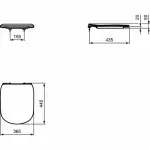Casa si Gradina - Sanitare - Obiecte sanitare - Accesorii vase de toaleta - Capac wc Ideal Standard Tesi softclose alb mat - Infinity.ro