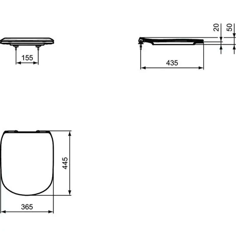 Casa si Gradina - Sanitare - Obiecte sanitare - Accesorii vase de toaleta - Capac wc Ideal Standard Tesi softclose alb mat - Infinity.ro