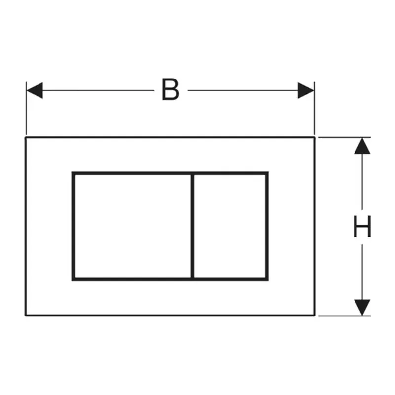Casa si Gradina - Sanitare - Obiecte sanitare - Accesorii vase de toaleta - Clapeta de actionare Geberit Sigma40 Slim alb finisaj lucios - Infinity.ro