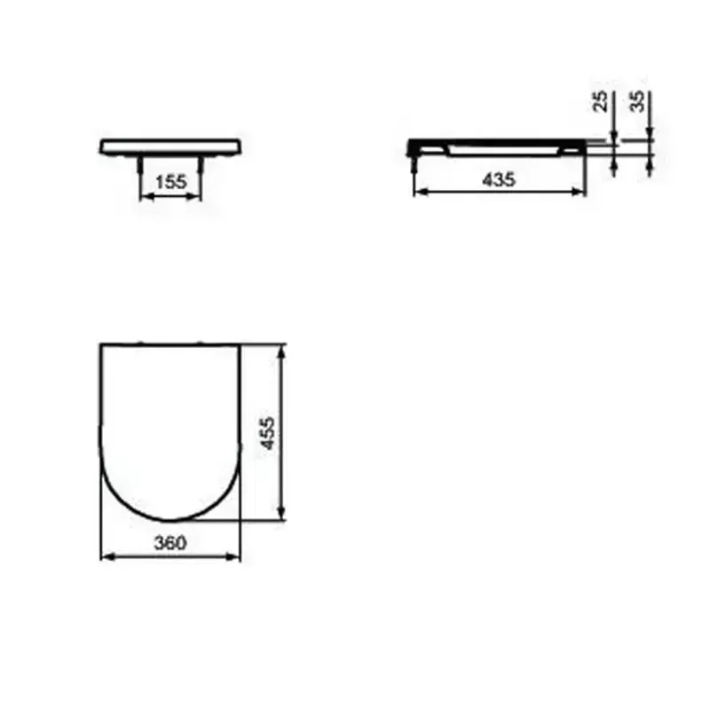Casa si Gradina - Sanitare - Obiecte sanitare - Accesorii vase de toaleta - Capac WC Ideal Standard Atelier Blend Curve softclose alb lucios - Infinity.ro