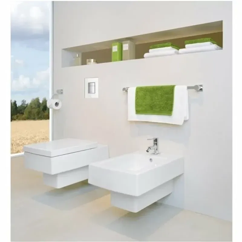 Casa si Gradina - Sanitare - Obiecte sanitare - Accesorii vase de toaleta - Clapeta de actionare Grohe Skate Cosmopolitan sticla alba - Infinity.ro