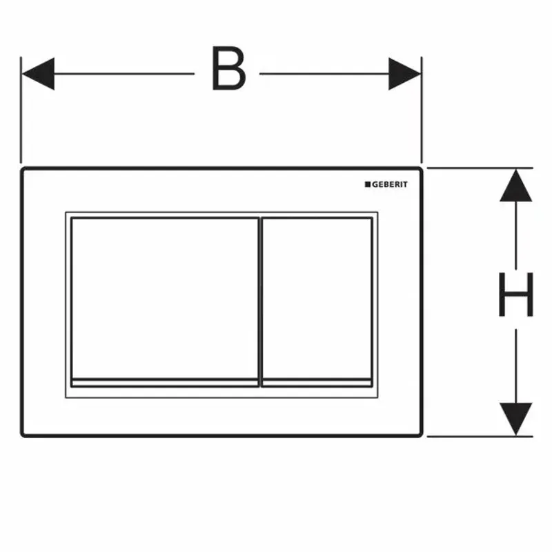 Casa si Gradina - Sanitare - Obiecte sanitare - Accesorii vase de toaleta - Clapeta de actionare Geberit Omega30 crom lucios - Infinity.ro