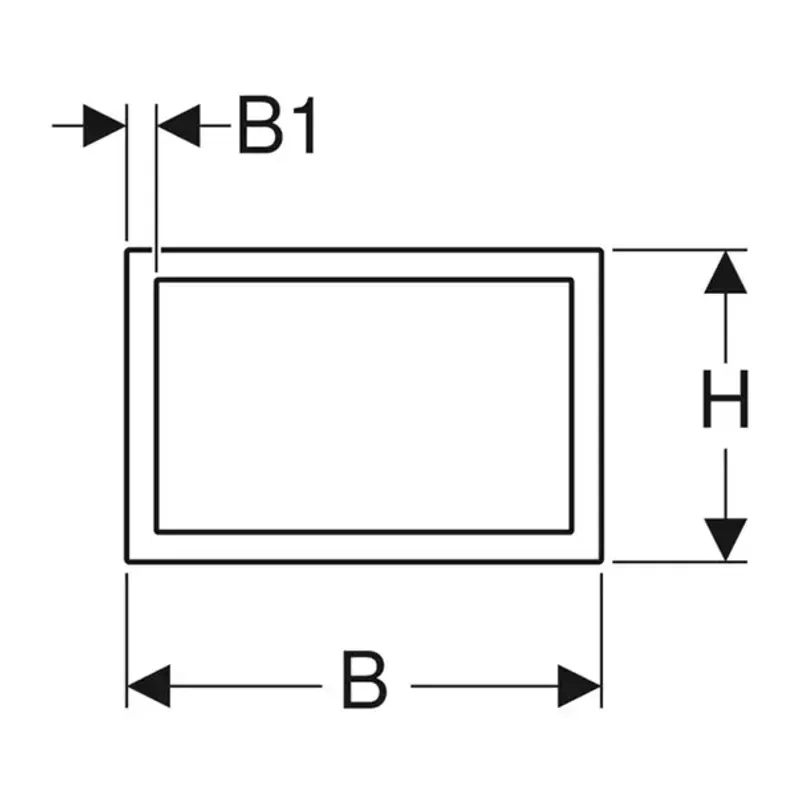Casa si Gradina - Sanitare - Obiecte sanitare - Accesorii vase de toaleta - Rama clapeta de actionare Geberit Sigma60 crom lucios - Infinity.ro
