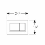 Casa si Gradina - Sanitare - Obiecte sanitare - Accesorii vase de toaleta - Clapeta de actionare Geberit Sigma30 alb mat lacuit - Infinity.ro
