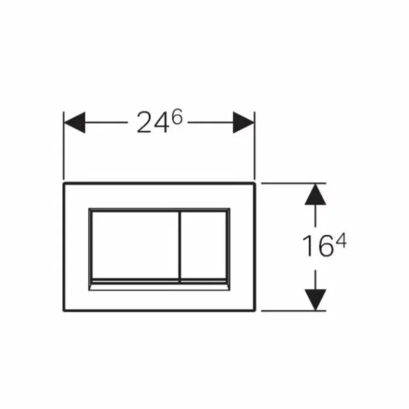 Casa si Gradina - Sanitare - Obiecte sanitare - Accesorii vase de toaleta - Clapeta de actionare Geberit Sigma30 alb mat lacuit - Infinity.ro