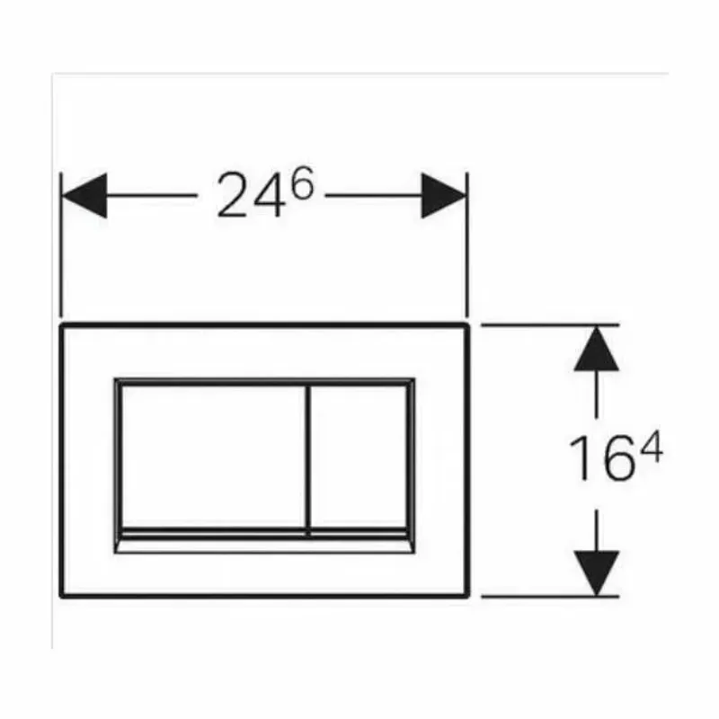 Casa si Gradina - Sanitare - Obiecte sanitare - Accesorii vase de toaleta - Clapeta de actionare Geberit Sigma30 negru mat lacuit crom lucios EasyToClean - Infinity.ro