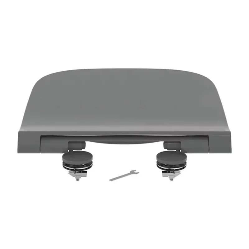 Casa si Gradina - Sanitare - Obiecte sanitare - Accesorii vase de toaleta - Capac WC softclose Ideal Standard i.life B gri slim Quick Release - Infinity.ro