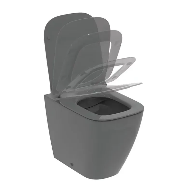 Casa si Gradina - Sanitare - Obiecte sanitare - Accesorii vase de toaleta - Capac WC softclose Ideal Standard i.life B gri slim Quick Release - Infinity.ro