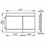 Casa si Gradina - Sanitare - Obiecte sanitare - Accesorii vase de toaleta - Clapeta de actionare Alca FUN alunox-mat - Infinity.ro