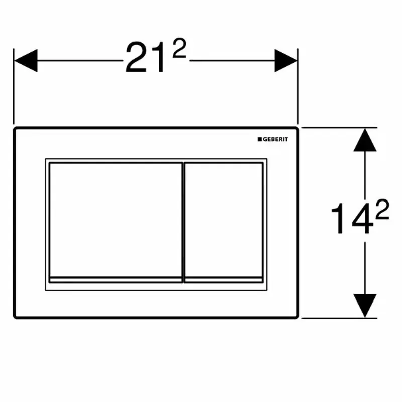 Casa si Gradina - Sanitare - Obiecte sanitare - Accesorii vase de toaleta - Clapeta de actionare Geberit Omega30 negru crom lucios - Infinity.ro