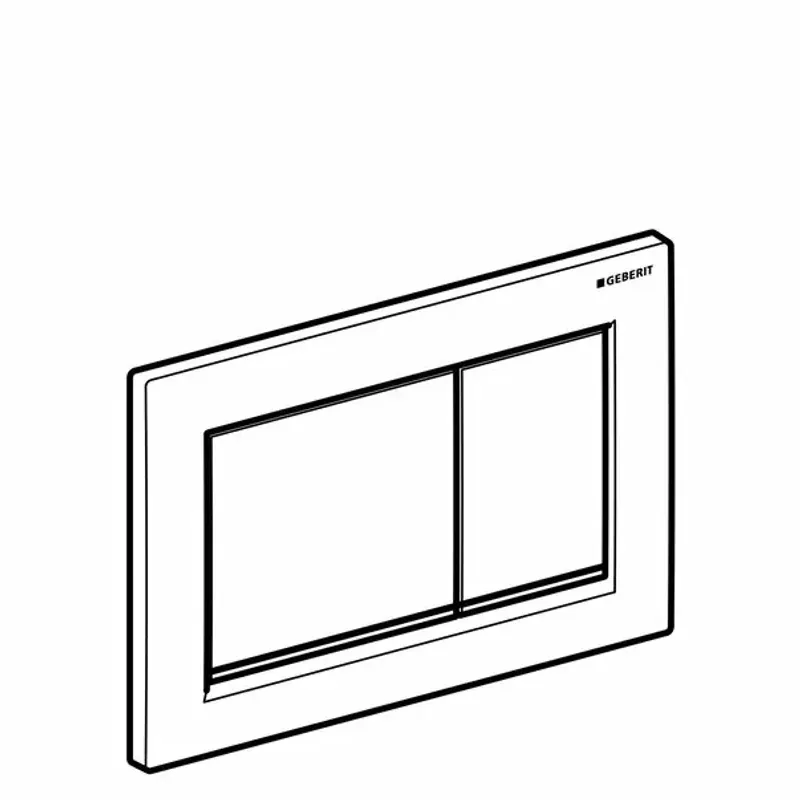 Casa si Gradina - Sanitare - Obiecte sanitare - Accesorii vase de toaleta - Clapeta de actionare Geberit Omega30 negru crom lucios - Infinity.ro