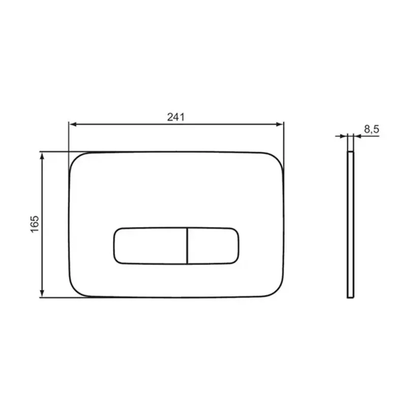 Casa si Gradina - Sanitare - Obiecte sanitare - Accesorii vase de toaleta - Clapeta de actionare Ideal Standard ProSys Oleas M3 gri Magnetic Grey - Infinity.ro