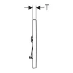 Casa si Gradina - Sanitare - Obiecte sanitare - Accesorii vase de toaleta - Clapeta de actionare Geberit Sigma01 crom finisaj mat - Infinity.ro
