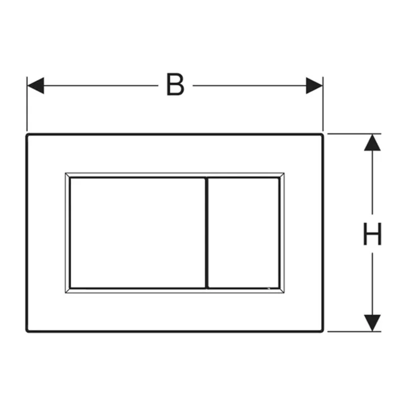 Casa si Gradina - Sanitare - Obiecte sanitare - Accesorii vase de toaleta - Clapeta de actionare Geberit Sigma01 crom finisaj mat - Infinity.ro