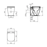 Casa si Gradina - Sanitare - Obiecte sanitare - Accesorii vase de toaleta - Capac WC Ideal Standard i.life S alb lucios - Infinity.ro
