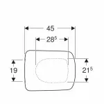 Casa si Gradina - Sanitare - Obiecte sanitare - Accesorii vase de toaleta - Capac wc Geberit Selnova Square fixare de jos - Infinity.ro