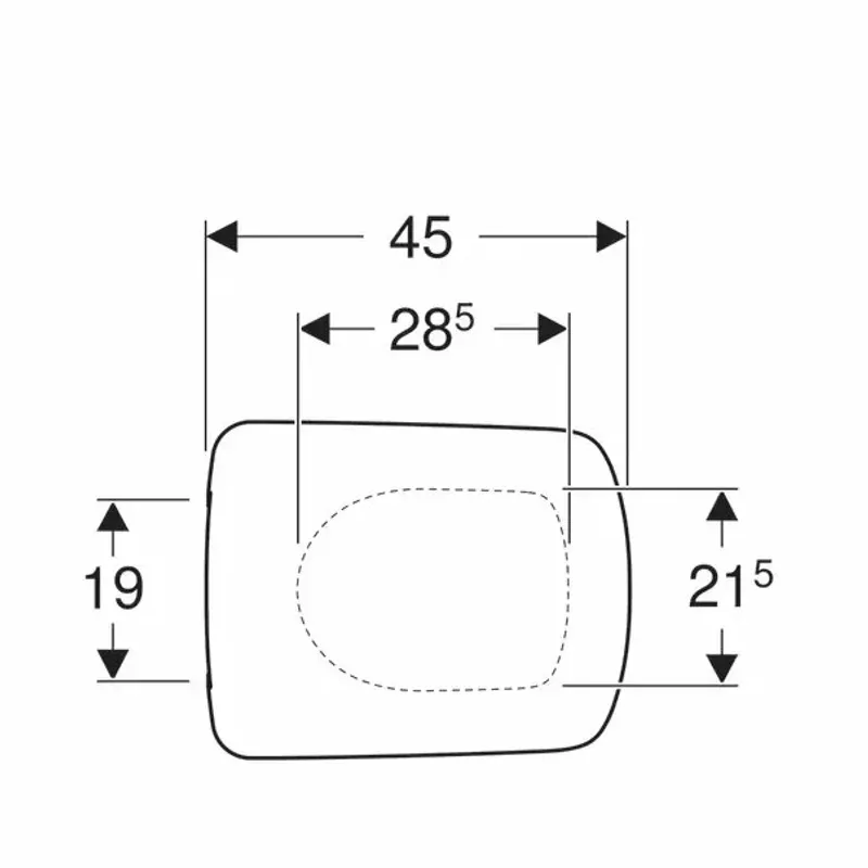 Casa si Gradina - Sanitare - Obiecte sanitare - Accesorii vase de toaleta - Capac wc Geberit Selnova Square fixare de jos - Infinity.ro
