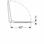 Casa si Gradina - Sanitare - Obiecte sanitare - Accesorii vase de toaleta - Capac wc Geberit Selnova Square fixare de jos - Infinity.ro