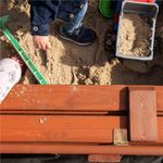 Petshop - Accesorii petshop - Jucarii animale - Jucarii educative - Lada nisip din lemn pliabila cu capac si bancute, 120x120x41 cm, maro - Infinity.ro