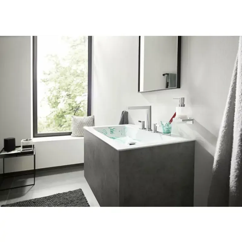 Casa si Gradina - Sanitare - Suporturi si accesorii baie - Accesorii baie - Dozator sapun lichid Hansgrohe AddStoris crom lucios - Infinity.ro