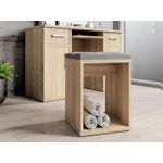 Casa si Gradina - Mobilier - Scaune si fotolii - Tabureti - Taburet pentru masuta de toaleta cu sezut confortabil, 30x30x42 cm, stejar - Infinity.ro