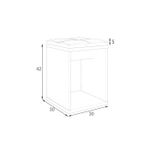 Casa si Gradina - Mobilier - Scaune si fotolii - Tabureti - Taburet pentru masuta de toaleta cu sezut confortabil, 30x30x42 cm, negru - Infinity.ro