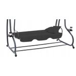 Casa si Gradina - Gradina si terasa - Balansoare si hamace - Balansoare - Leagan gradina 3 locuri cu baldachin reglabil, perne si suport pahare, 210x120x170 cm, gri inchis - Infinity.ro