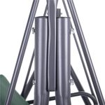 Casa si Gradina - Gradina si terasa - Balansoare si hamace - Balansoare - Leagan Balansoar Sersimo Luna cu Pernite pentru Terasa sau Gradina, 3 locuri, 220kg, verde - Infinity.ro