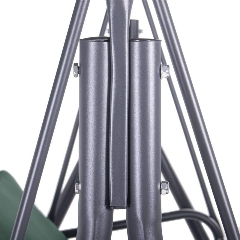 Casa si Gradina - Gradina si terasa - Balansoare si hamace - Balansoare - Leagan Balansoar Sersimo Luna cu Pernite pentru Terasa sau Gradina, 3 locuri, 220kg, verde - Infinity.ro