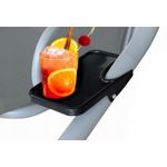 Casa si Gradina - Gradina si terasa - Balansoare si hamace - Balansoare - Leagan gradina 3 locuri cu baldachin reglabil, perne si suport pahare, 210x120x170 cm, gri inchis - Infinity.ro