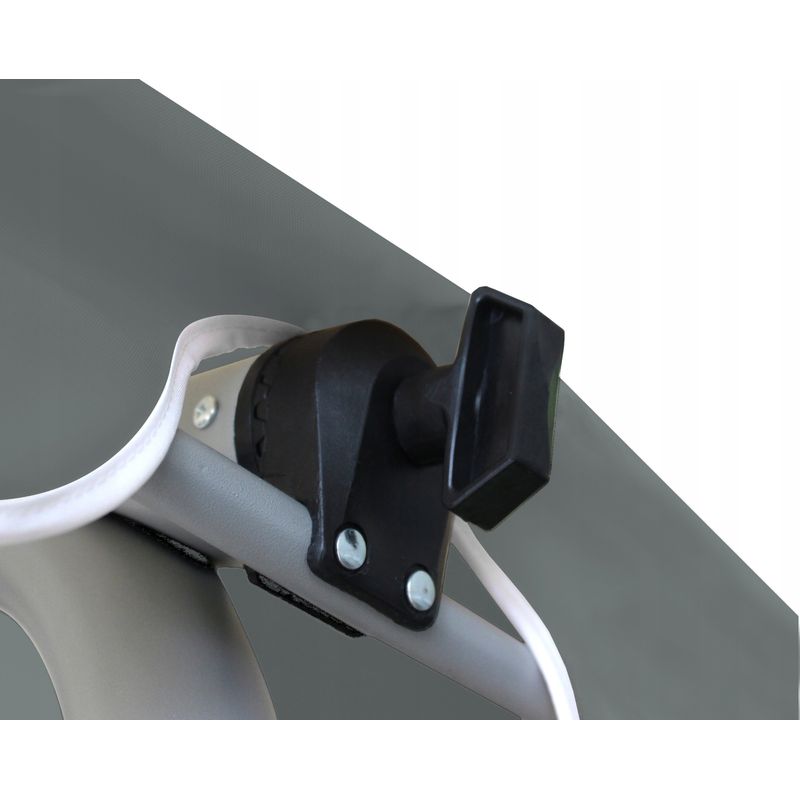 Casa si Gradina - Gradina si terasa - Balansoare si hamace - Balansoare - Leagan gradina 3 locuri cu baldachin reglabil, perne si suport pahare, 210x120x170 cm, gri inchis - Infinity.ro