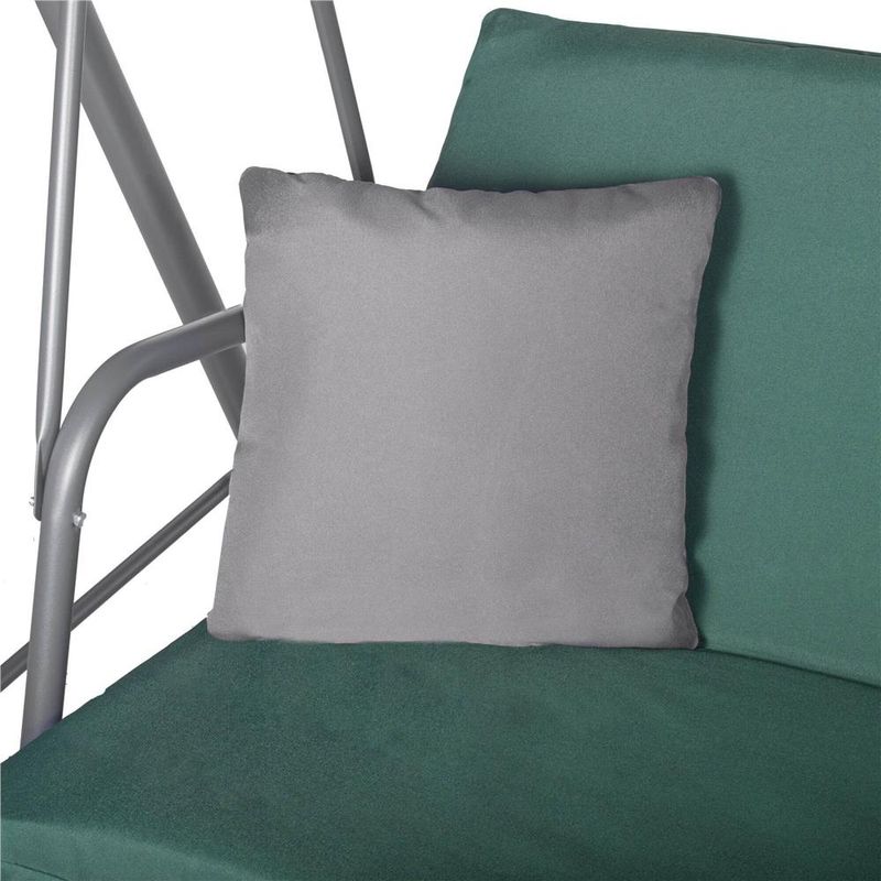 Casa si Gradina - Gradina si terasa - Balansoare si hamace - Balansoare - Leagan Balansoar Sersimo Luna cu Pernite pentru Terasa sau Gradina, 3 locuri, 220kg, verde - Infinity.ro