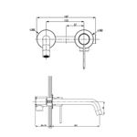 Casa si Gradina - Sanitare - Lavoar baie si accesorii - Baterii sanitare - Baterie incastrata pentru lavoar LaVita, Verdi, corp incastrat inclus, crom - Infinity.ro