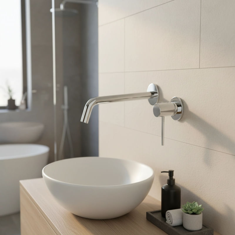 Casa si Gradina - Sanitare - Lavoar baie si accesorii - Baterii sanitare - Baterie incastrata pentru lavoar LaVita, Verdi, corp incastrat inclus, crom - Infinity.ro