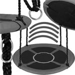 Casa si Gradina - Gradina si terasa - Balansoare si hamace - Balansoare - Leagan tip cuib 110cm, inaltime reglabila, 150 kg, Gri - Infinity.ro