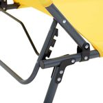 Casa si Gradina - Gradina si terasa - Balansoare si hamace - Balansoare - Sezlong 5Five Beach Chair, cadru metalic, pliere compacta, 173x56x27 cm, galben - Infinity.ro